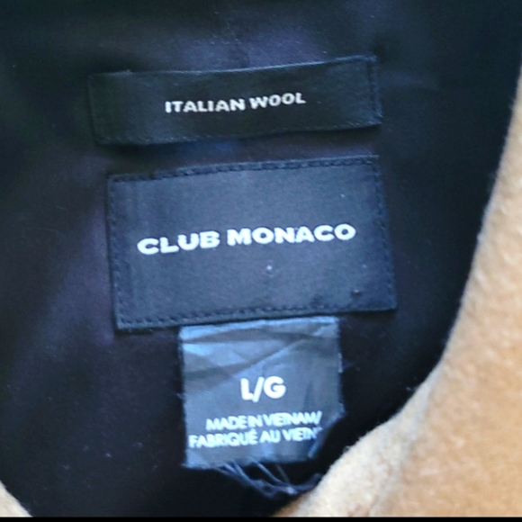 Club Monaco Franci Wool Pea Coat in Tan Colour - Picture 3 of 3